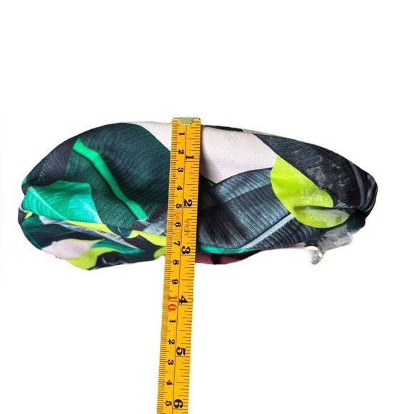 Sseko Crossbody Leather Canvas Tropical Print Circle Bag Made in Uganda - Picture 11 of 13